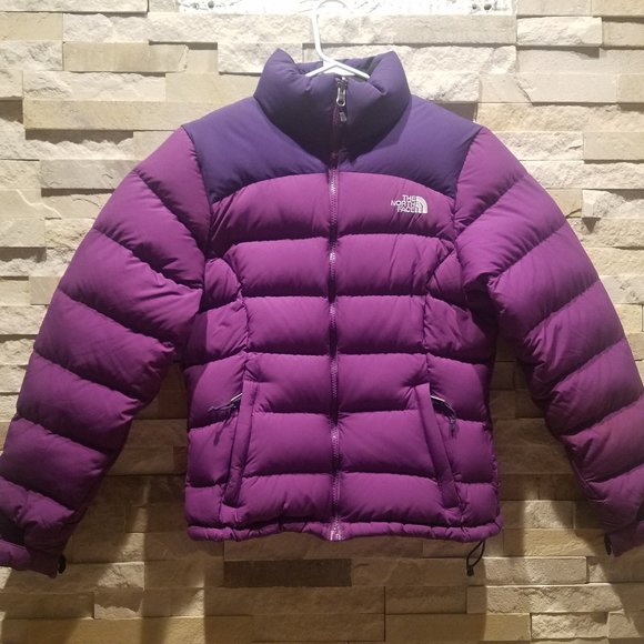 North Face Womens XS Purple Nuptse Puffer Jacket 700 Down